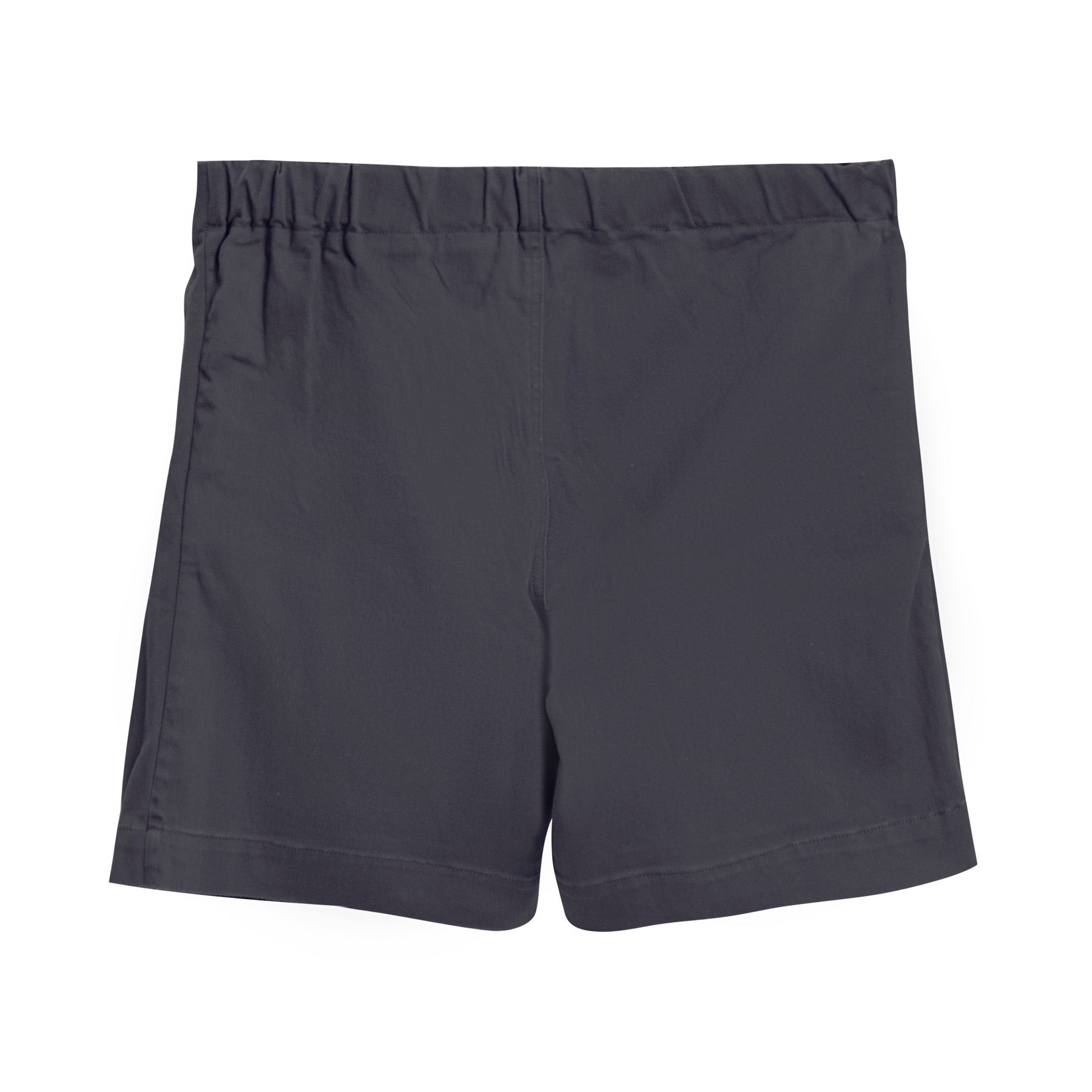 DARK GREY COTTON GABARDINE JUPE SHORT