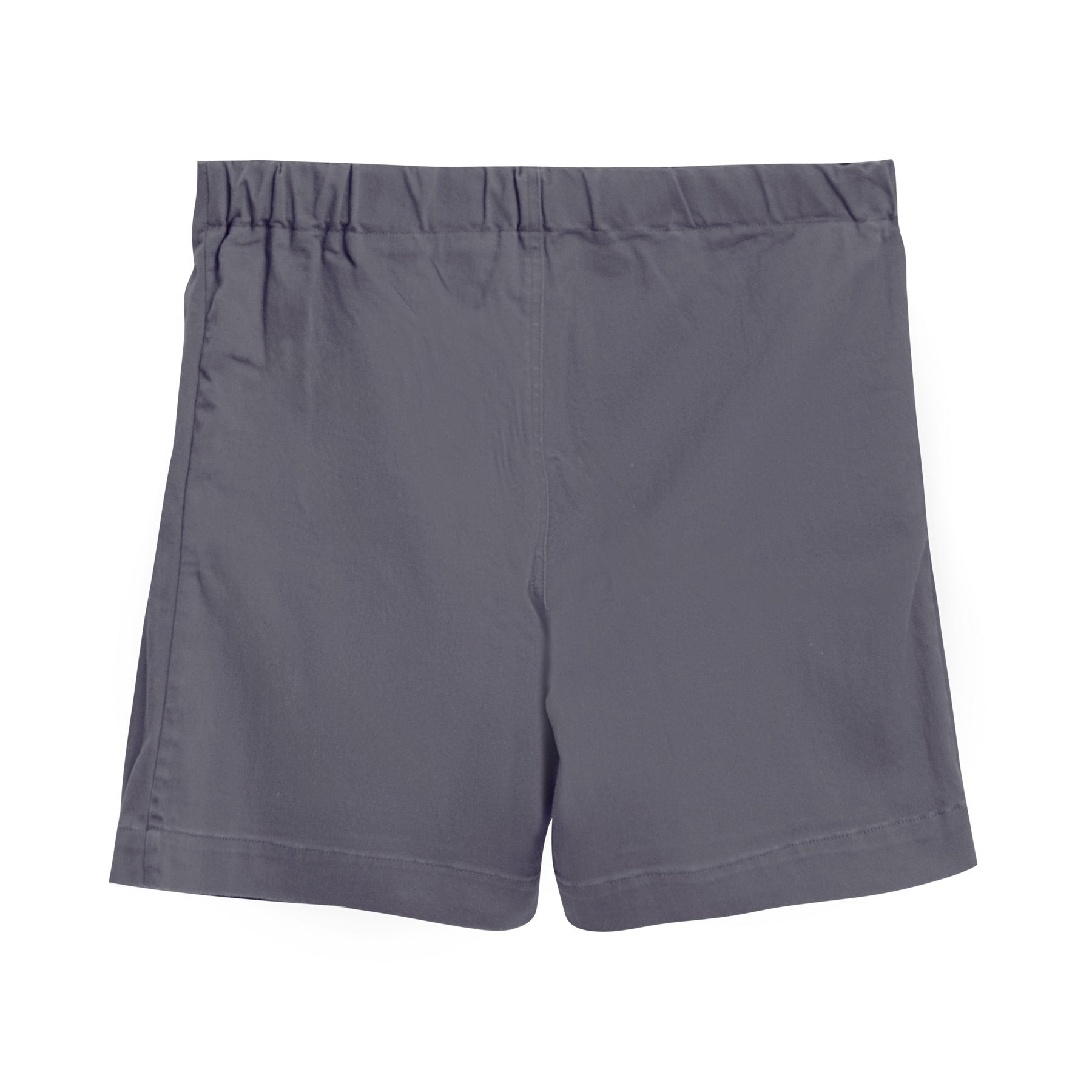 LIGHT GREY COTTON GABARDINE JUPE SHORT